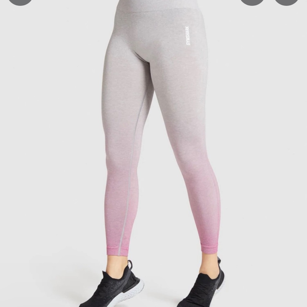 Gymshark Pink/Gray Ombré Leggings